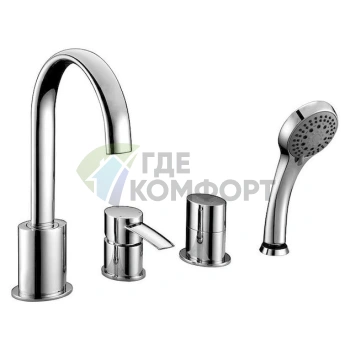 Смеситель Lemark Atlantiss LM3241C для установки на борт ванны
