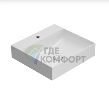 Раковина-чаша GLOBO T-Edge 50x47 см: настольная или подвесная, белая (B6R51.BI*1)