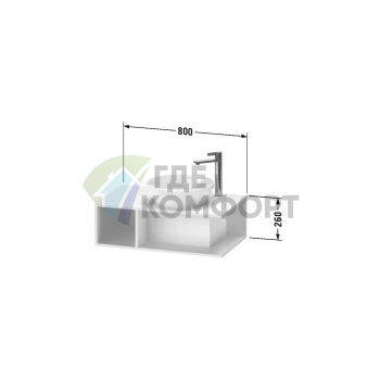 Подвесная тумба Duravit D-Neo: компактность и стиль в цвете Black Oak (DE493801616) - фото 2