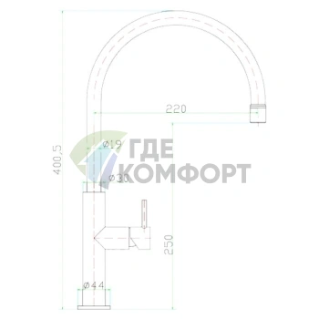Смеситель Zorg Inox Essu SZR-1371-19: Идеальное сочетание стиля и практичности для вашей кухни - фото 2