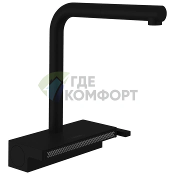 Кухонный смеситель Hansgrohe Aquno Select M81 с вытяжным душем и каскадным режимом (73830670) - фото 1