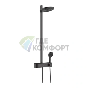 Душевая стойка HANSGROHE PULSIFY с термостатом и верхним душем 260 мм (24240670) - фото 1