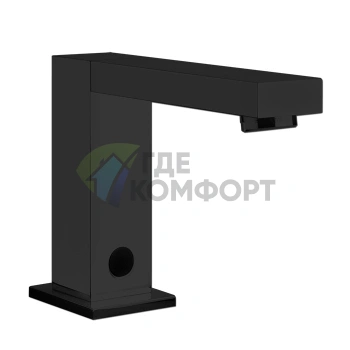 Электронный смеситель GESSI для раковины с кран-фильтром и умным контролем воды в черном металлическом покрытии PVD (30501#706) - фото 1