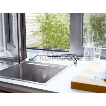 Смеситель Grohe Concetto 31128000 для кухни: эргономичный однорычажный смеситель - фото 3