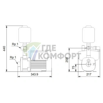 Насосная станция Grundfos CMBE 3-62 - фото 3