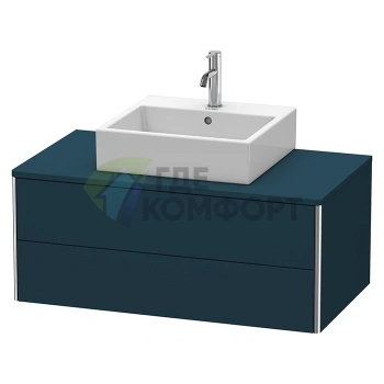 Подвесная тумба Duravit XSquare 1000 мм с двумя выдвижными ящиками, цвет темно-синий шелковисто-матовый (XS491109898) - фото 1