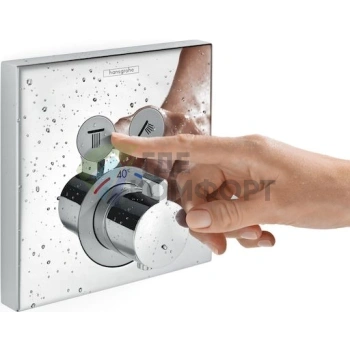 Термостат Hansgrohe ShowerSelect 15763000: точная температура для комфорта и безопасности в душе - фото 3