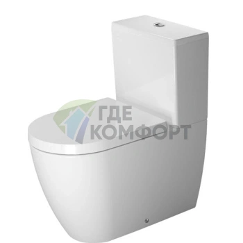 Бачок унитаза Duravit ME by Starck с двойным смывом, хром, нижнее подключение слева (938100085) - фото 1