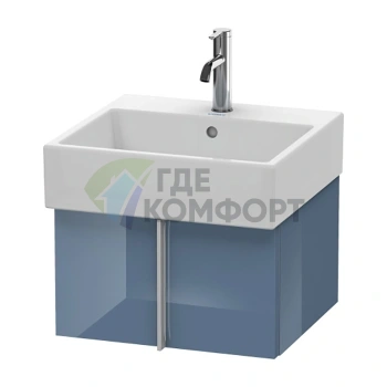 Тумба с раковиной Duravit Vero Air 298x484x431 мм, 1 выдвижной ящик, цвет голубой камень глянцевый (VA612404747) - фото 1