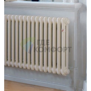 Трубчатый стальной радиатор Zehnder Charleston Z-2056/30 секций с боковым подключением N12 3/4 RAL 9016 - фото 4