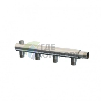 Этажный коллектор из нержавеющей стали AISI 304 на 4 контура ПроксиТерм WKN 25-4(20) - фото 2