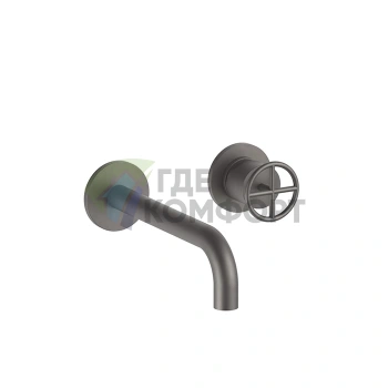 Встраиваемый смеситель для раковины Fantini Fontane Bianche на 2 отверстия, цвет Matt Gun Metal PVD (47 P5 P110B) - фото 1