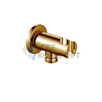 Смеситель для биде Fantini Nice с шланговым подключением и покрытием Matt British Gold PVD (91 P6 9323) - фото 1
