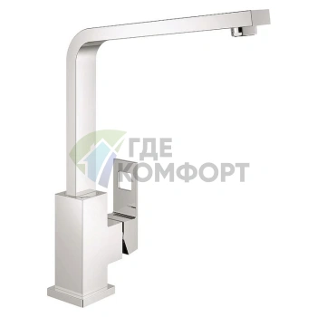 Смеситель Grohe Eurocube 31255000 для кухни однорычажный с хромированным покрытием - фото 1