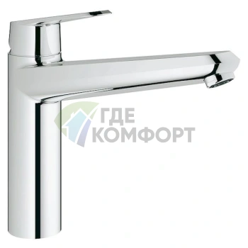 Смеситель Grohe Eurodisc Cosmopolitan 33312002 для кухни: однорычажный с керамическим картриджем - фото 1