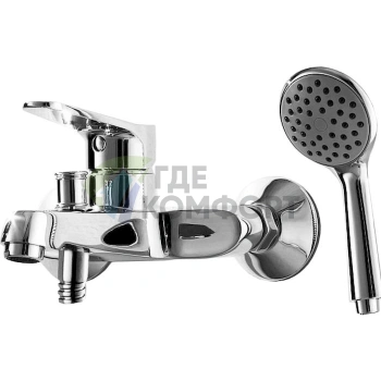 Смеситель для ванны с душем Bravat Eco F6111147C-B: Элегантность и экологичность - фото 4