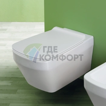 Подвесной унитаз Simas Baden-Baden безободковый белый 56x36 см без комплекта креплений (BB18bi) - фото 1