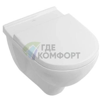 Подвесной унитаз Villeroy & Boch O Novo 5660HR01: безободковая модель с инсталляцией