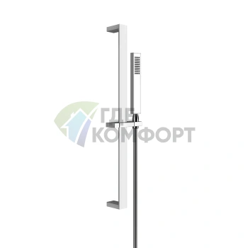 Душевая стойка Gessi Rettangolo с ручным душем в хромированном исполнении (20145#031) - фото 1