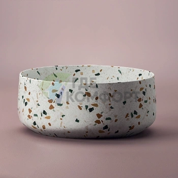Раковина настольная Artceram Cognac 42 см в цвете light terrazzo (COL001 89 00) - фото 1