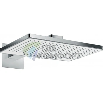 Настенный верхний душ HG Rainmaker Select 460 с держателем, 2 режима струи (Rain/RainStream), белый/хром (24005400) - фото 1