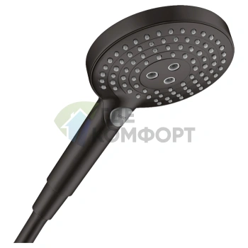 Ручной душ HG Raindance Select S 120 — 3 режима (Rain, RainAir, Whirl), черный мат. (26530670) - фото 1