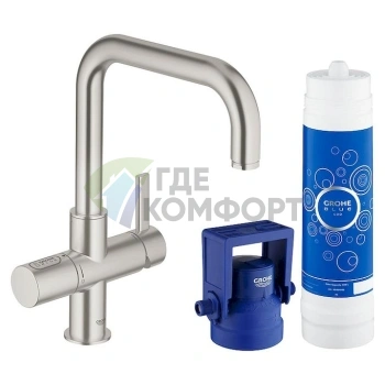Смеситель Grohe Blue Pure 31299DC1 для кухни с системой фильтрации воды - фото 1