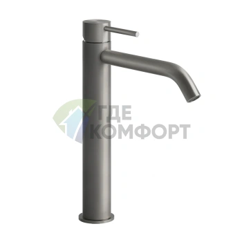 Смеситель для раковины GESSI 316 Steel Brushed с высоким изливом (54006#239) - фото 1