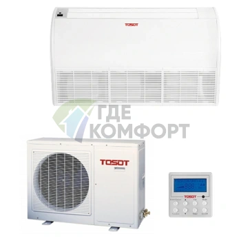 Напольно-потолочная сплит-система Tosot T48H-LF2/I/T48H-LU2/O on/off - фото 1