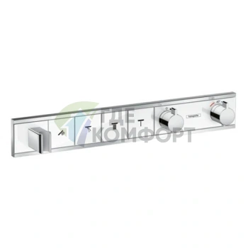 Встраиваемый термостатический смеситель Hansgrohe RainSelect для 4 источников, белый/хром (15357400) - фото 1