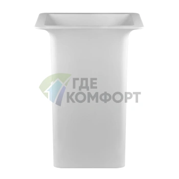 Напольная раковина Gessi iSpa 60x45 см с донным клапаном, матовый белый - фото 1