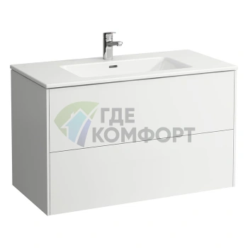 Комплект раковины LAUFEN Pro S 100 см с тумбой и системой открывания push-and-pull (8.6496.2.261.104.1) - фото 1