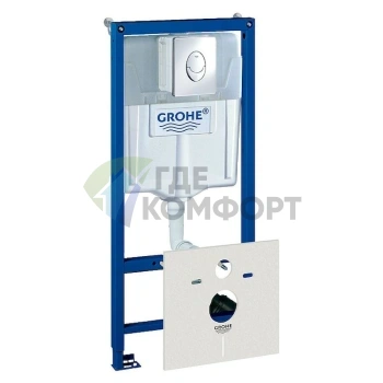 Система инсталляции для унитазов GROHE Rapid SL 38750001 4 в 1: все необходимое для установки с кнопкой смыва