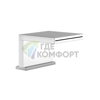 Каскадный излив для ванны Gessi Rettangolo хром с возможностью подключения выносного управления (20191#031) - фото 1