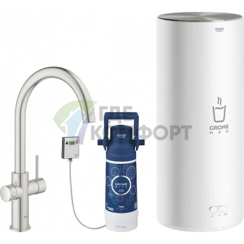 Смеситель Grohe Red II Duo для кухни со встроенным водонагревателем - фото 1