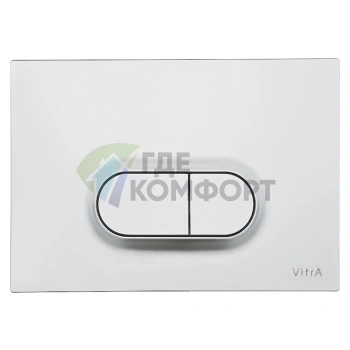 Комплект для унитаза VitrA Normus 9773B003-7203 с кнопкой в матовом хроме - фото 2