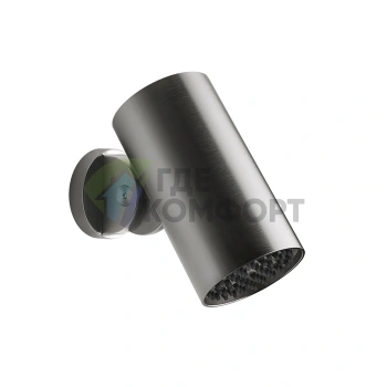 Верхний душ GESSI 316 FLESSA 79 мм с эффектом водопада, цвет Black Metal Brushed PVD (57207#707) - фото 1