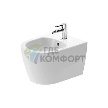 Биде подвесное Duravit ME by Starck компактное с покрытием WonderGliss, белый (22901500001) - фото 1