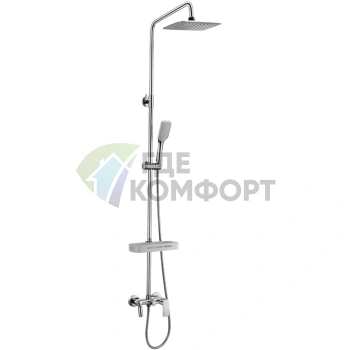 Душевая стойка Lemark Tropic LM7002C угловая, хром