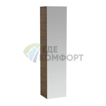 Подвесной шкаф Laufen Alessi One с зеркальной дверцей, 400x300x1700 мм, цвет орех (4.5802.2.097.630.1) - фото 1