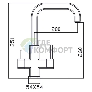 Кухонный смеситель Zorg Inox Ergo - фото 2