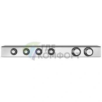 Смеситель для душа GESSI HI-FI ECLECTIC термостатический, с полкой и 4 запорными кнопками, хром (65256#031) - фото 1