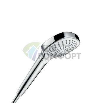 Ручной душ HG Croma Select Multi 3jet: 3 режима, бело-хромовое исполнение (26810400) - фото 1