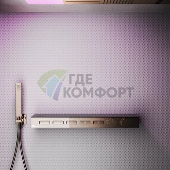Термостат для душа Gessi Hi-Fi: элегантное решение для многозонного комфорта (63028#030) - фото 1