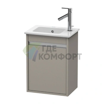 База под раковину Duravit Ketho 550x400x285 с дверцей для модели 072343 в цвете Terra (KT6417L1414) - фото 1