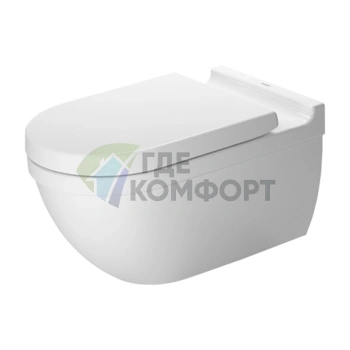 Унитаз подвесной Duravit Starck 3 Compact белый 370x620 мм (2226090000) - фото 1