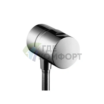 Смеситель AX Uno для ручного душа со стоп-клапаном Fixfit, хром (38882000) - фото 1