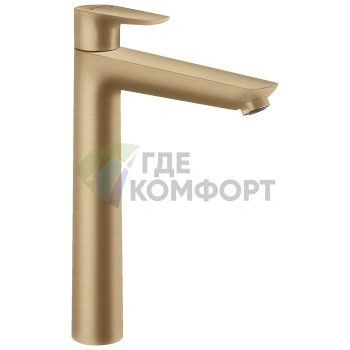 Смеситель для раковины Hansgrohe Talis E с донным клапаном, шлифованная бронза (71716140) - фото 1