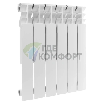 Радиатор алюминиевый Rommer Plus 500 6 секций