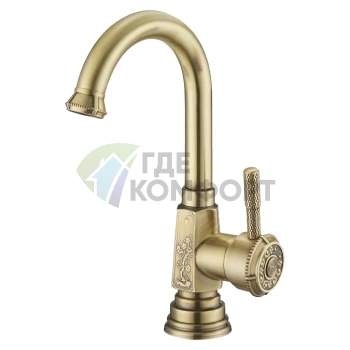 Смеситель для раковины Zorg Antic A 205U-BR в бронзовом цвете